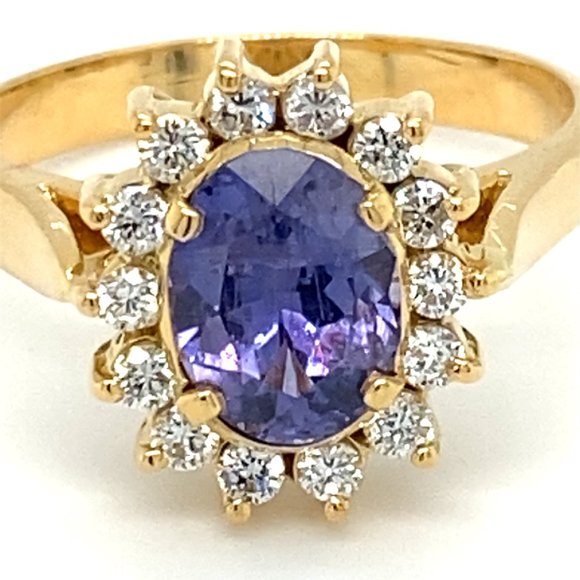 GIA Certified Color Change Sapphire 1.69ct 18K Rng - Picture 7 of 8